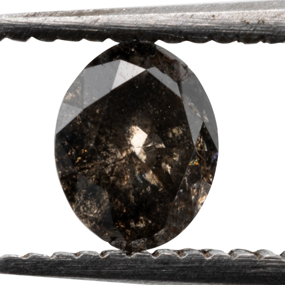 0.30ct Genuine Untreated Salt & Pepper Diamond