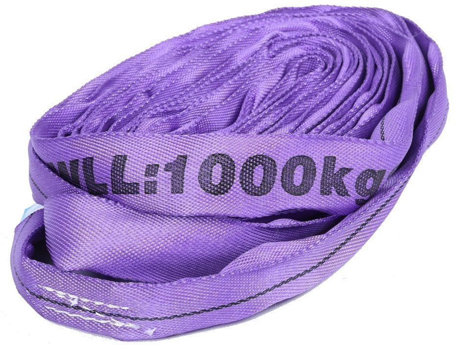 2 x Round Lifting Sling, WLL 1000kg x 4.5M (with test Cert) .