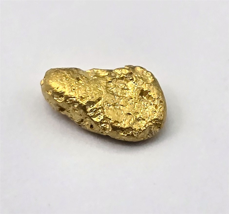 Natural Native Australian Solid High-Quality Alluvial Gold Nugget