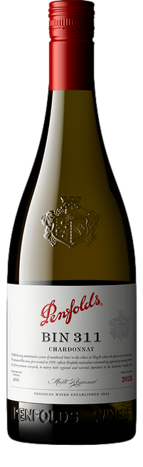 Penfolds Bin 311 Chardonnay 2023 (6x 750mL). SA