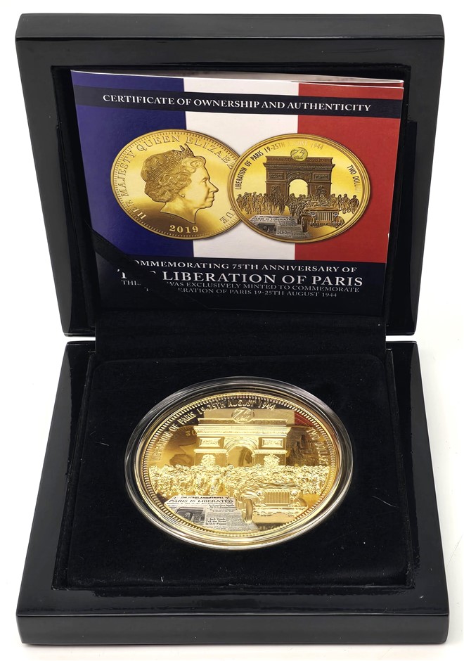 75TH ANNIVERSARY OF THE LIBERATION OF PARIS LIMITED EDITION 24CT GOLD ...