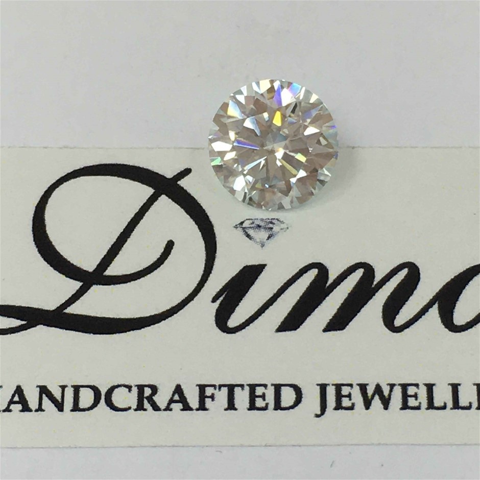 One Stone Moissanite Round 4.74ct