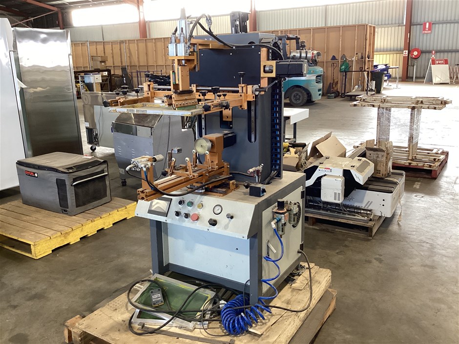 APM S300M Servo Silk Glass, Plastic Jar Semi Auto Screen Printing ...