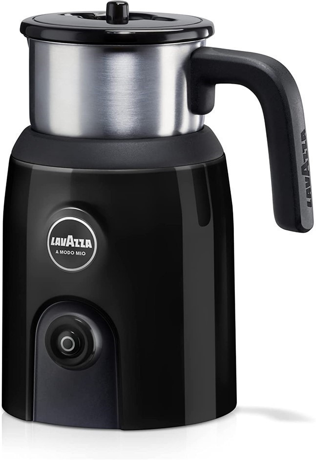 LAVAZZA MilkUp Milk Frother, 180ml, Stainless Steel, Black, 18200074.