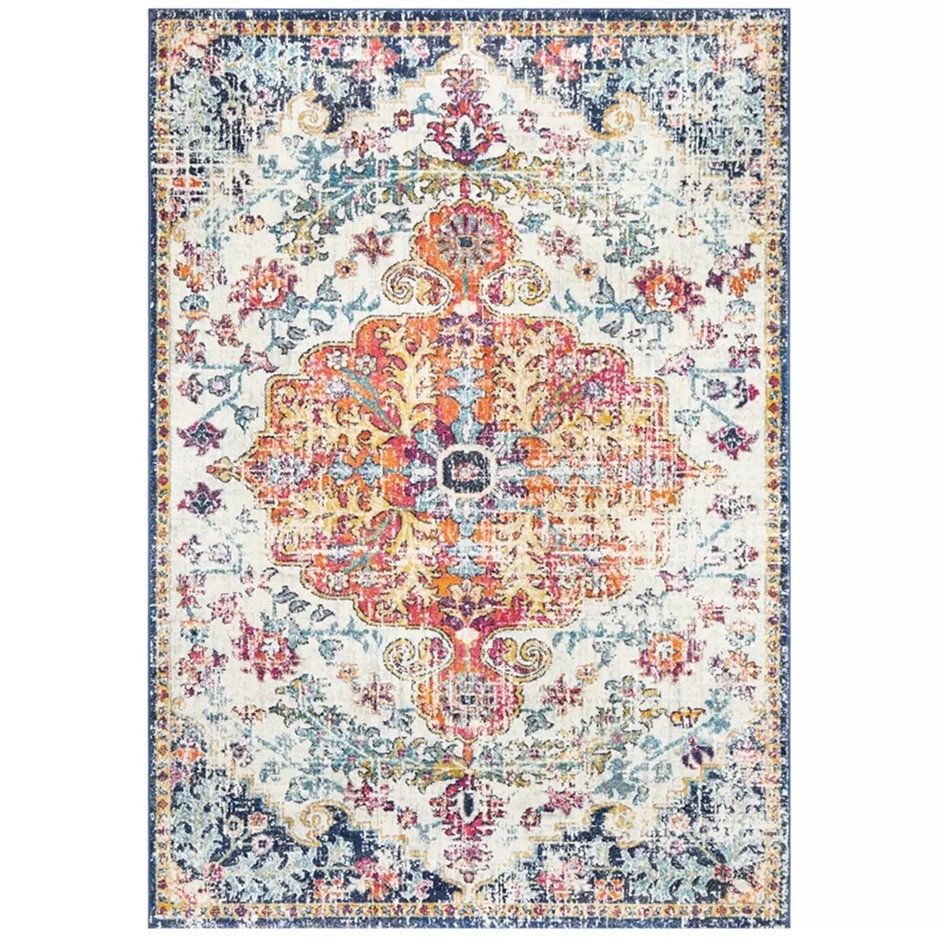 RUG CULTURE Evoke 254 Indoor Rug, White, 330 x 240cm, Made In Turkey.
