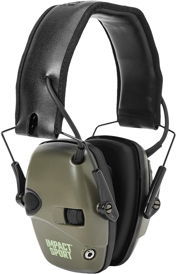 HONEYWELL HOWARD LEIGHT Impact Sport Earmuff, Olive Green, 1013530.
