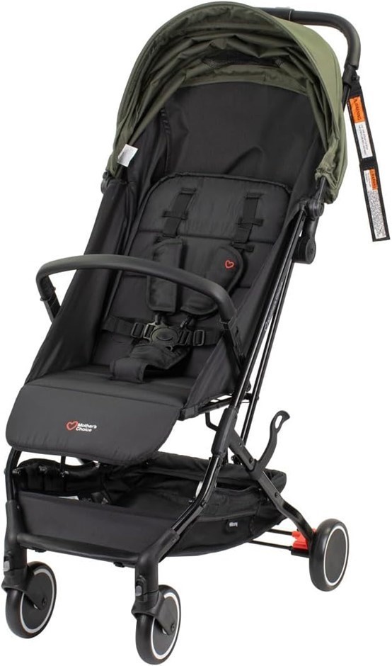 MOTHER'S CHOICE Minny Ultra Compact Trolley Stroller, Mineral Green - Light