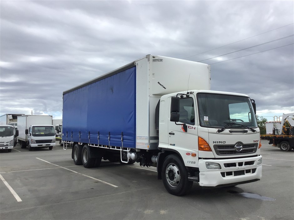 2012 Hino GH 500 6 x 2 Curtainsider Rigid Truck Auction (0001-7055552 ...