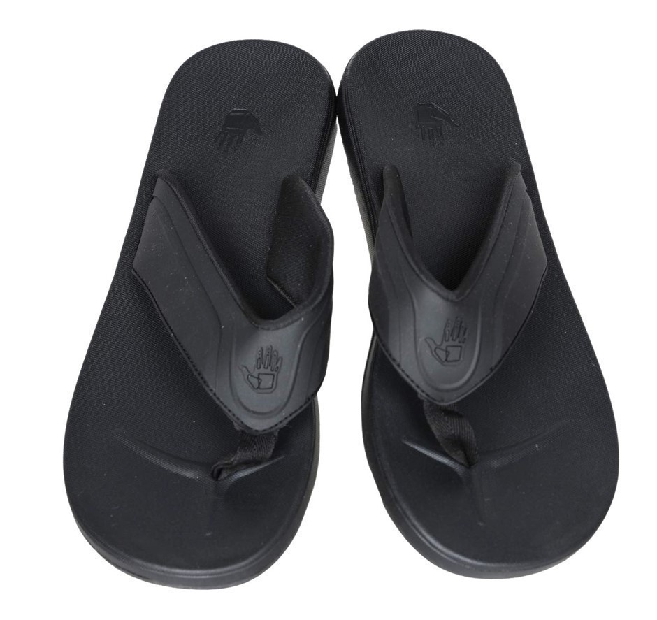 BODY GLOVE Men's Comfort Flip Flops, Size US 13, Black. Buyers Note - Disc