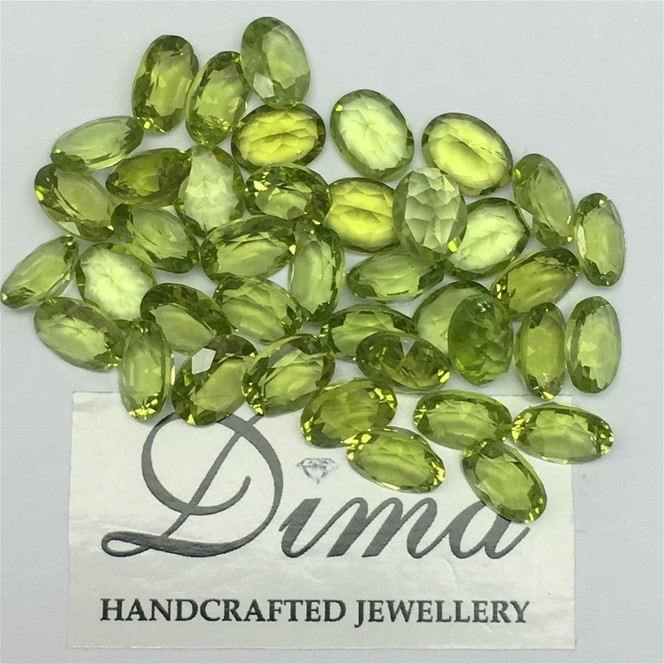 Forty Loose Peridot, 51.33ct in Total