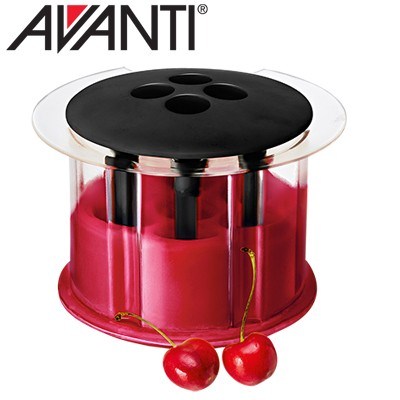 Avanti 7 Station Cherry Pitter - Red/Bla