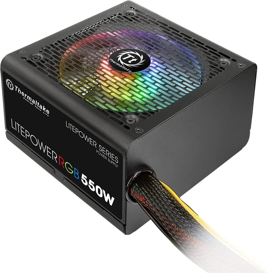 THERMALTAKE Litepower RGB 550W PSU (PS-LTP-0550NHSANA-1). Buyers Note - Di
