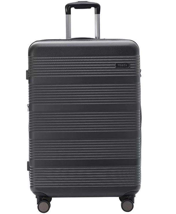 TOSCA Cosmic Luggage 78cm Lightweight Case, Large, Black. NB: Minor use, no