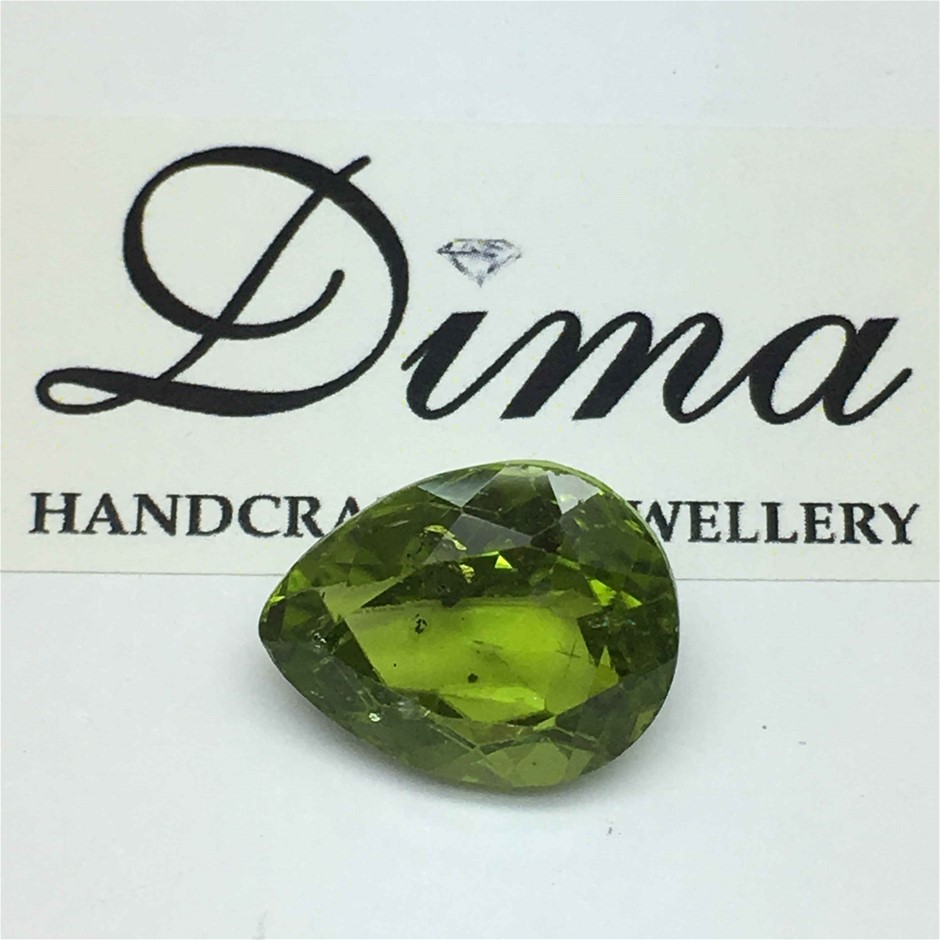 One Stone Peridot Pear 10.51ct
