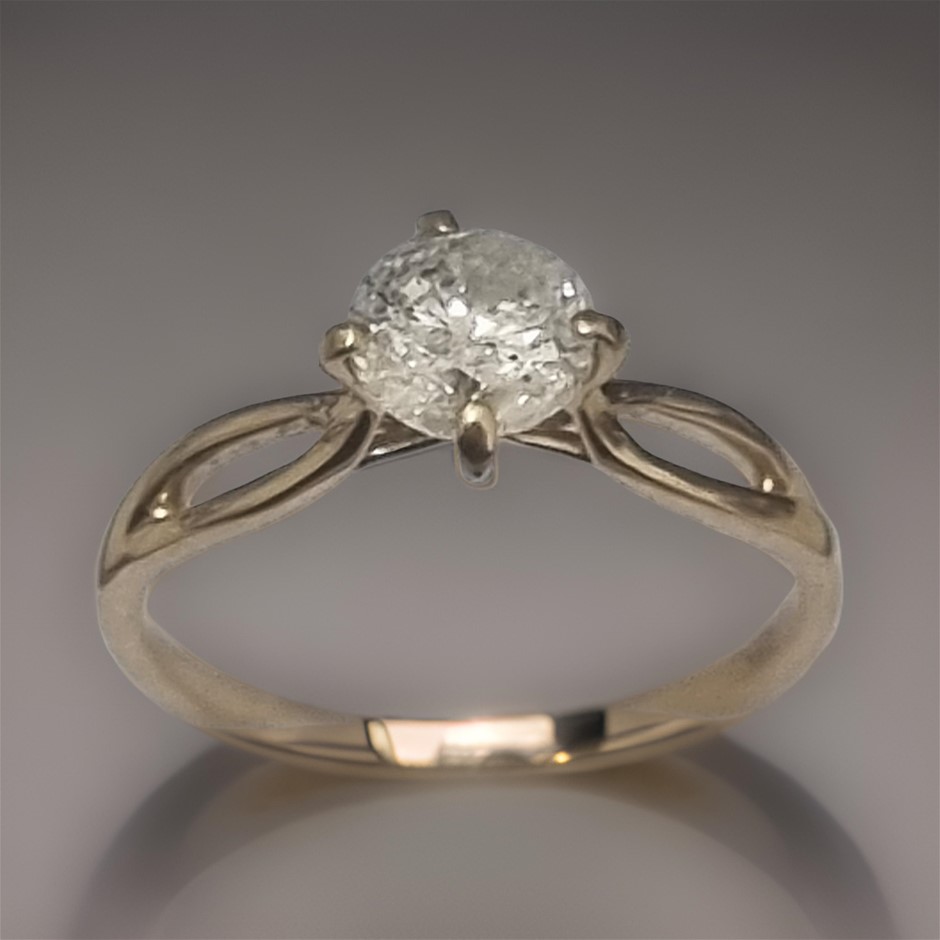 1.45ct Diamond Solitaire Ring ~ 18ct Yellow Gold main image 1