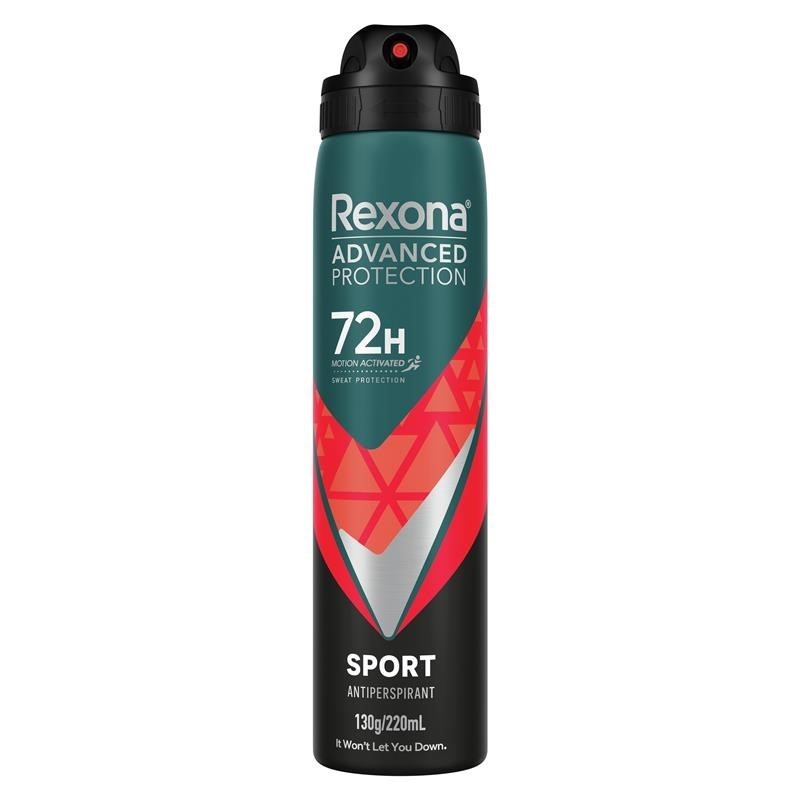 7 x MEN REXONA Antiperspirant, Sport, 130g/220ml.