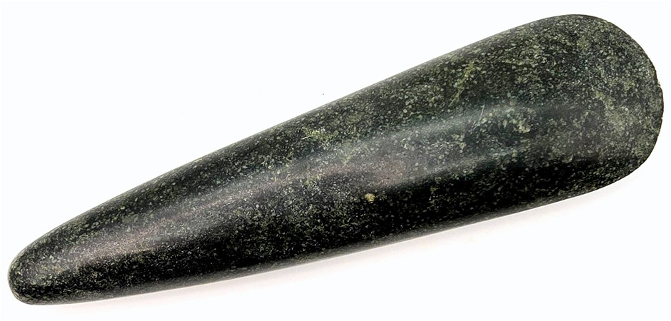 No Reserve Antique Maori Mere Pounamu (Scarce Greenstone) 