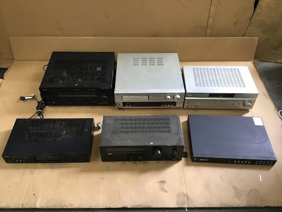 Akai AS-P302 Surround Processor&Sansui A-60 Stereo Amplifier&Sony ...