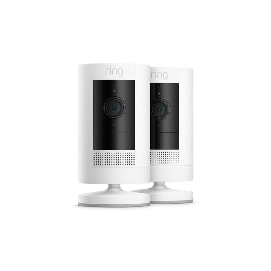 RING 2pk Stick Up Cam Battery Indoor/Outdoor Security Camera, White.  Buyer