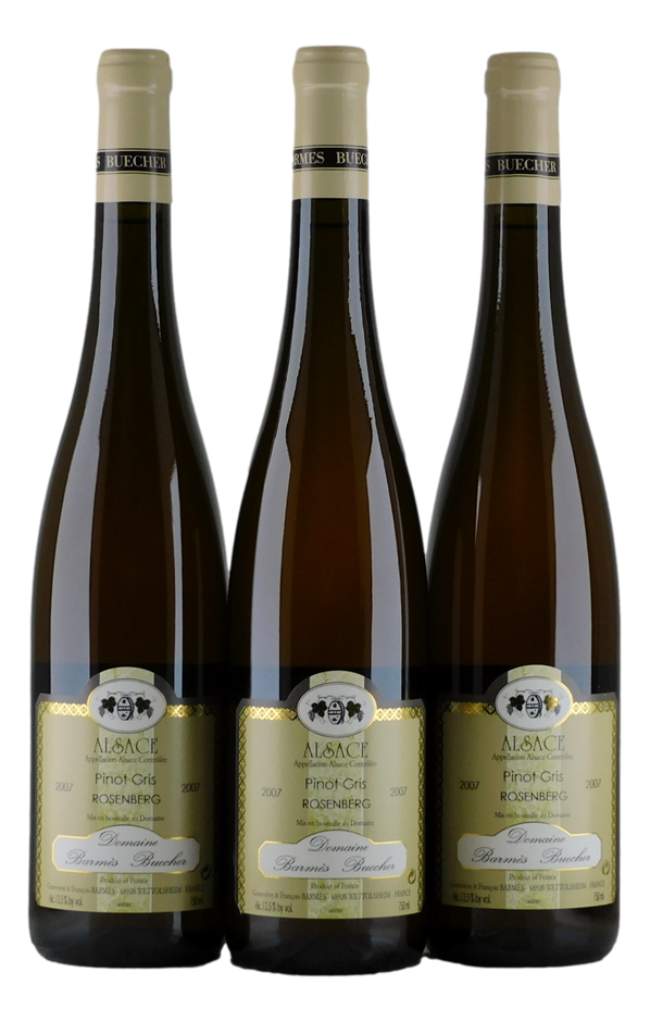 Dom Barmes Buecher Rosenberg Pinot Gris 2007 (3x 750mL). Alsace. 5* Prov.
