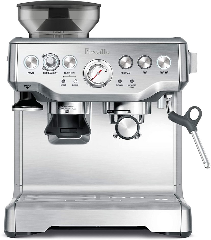 BREVILLE Barista Expresso Machine, Brushed Stainless Steel, Model BES870BSS