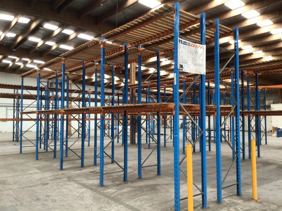 Steel Pallet Racking x 8 Bays Auction (0010-3032422) | Grays Australia