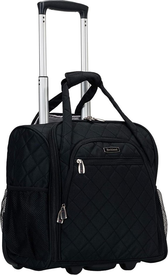 ROCKLAND Melrose Upright Wheeled Underseater Carry-on Luggage, 22.9 x 35.6