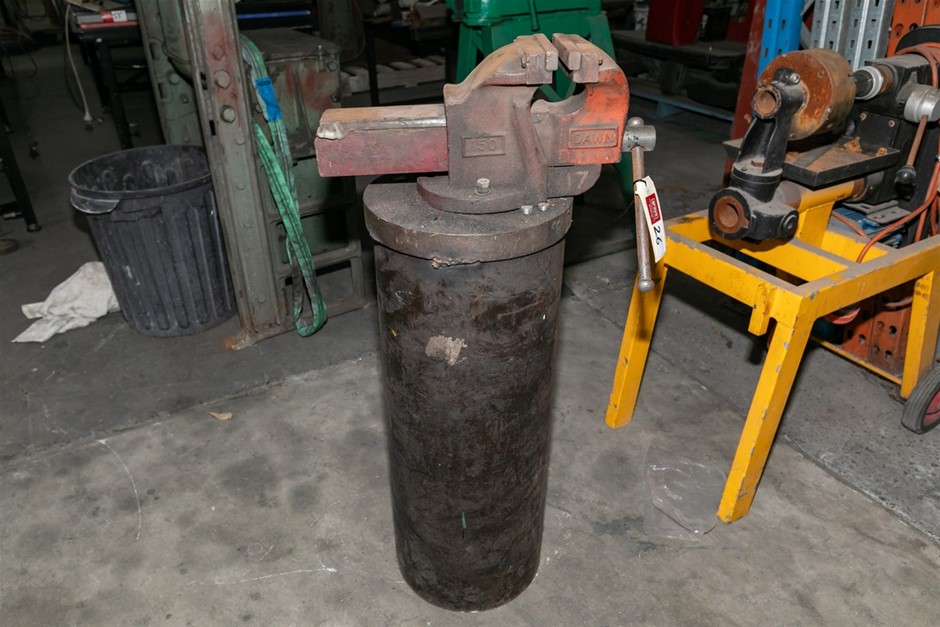 Vice on Steel Pedestal
