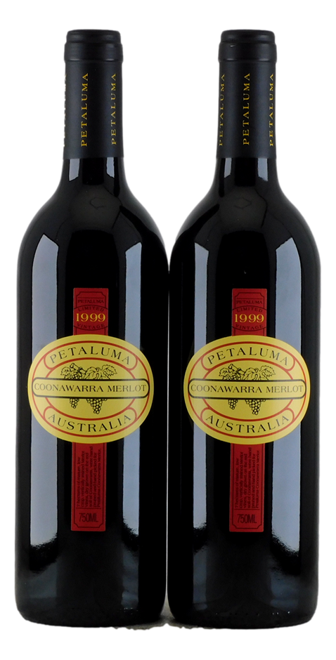 Petaluma Merlot 1999 (2x 750mL), Coonawarra. 5* Prov.