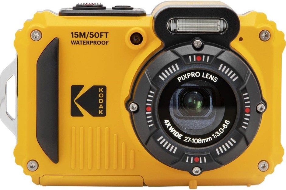 Kodak PIXPRO WPZ2 Digital Camera, Yellow. NB: Minor use. Buyers Note - Dis