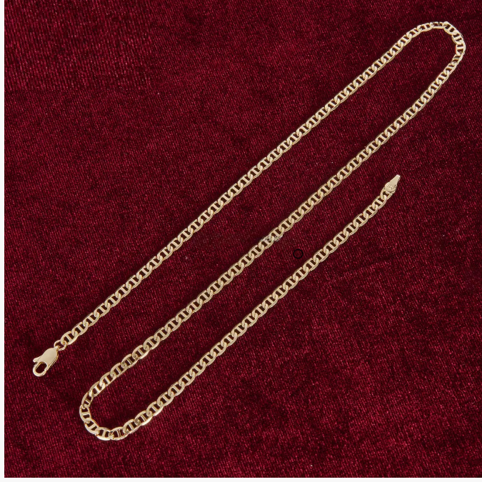 18K Gold-Filled 4mm 18-inch Pig Nose Choker (Stamped 750 &Italy) Necklace