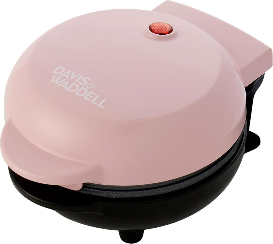 DAVIS & WADDELL Electric Mini Pancake Maker, Pink.