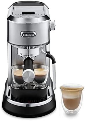 DELONGHI Dedica Maestro EC900.M, Compact Coffee Machine with Milk Frother,