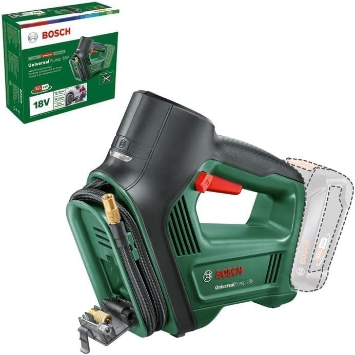 BOSCH 8V Cordless Air Compressor Pump, 150 PSI, Max. Output Vol: 30 l/min,