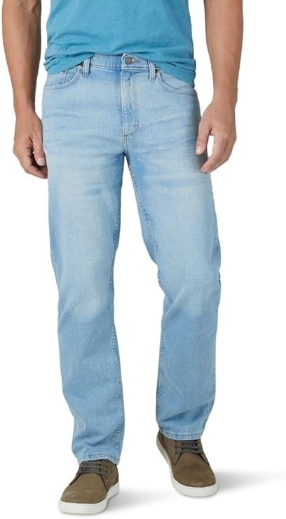 WRANGLER Authentics Men's Comfort Flex Waist Jeans, Size 30x34, 99% Cotton,