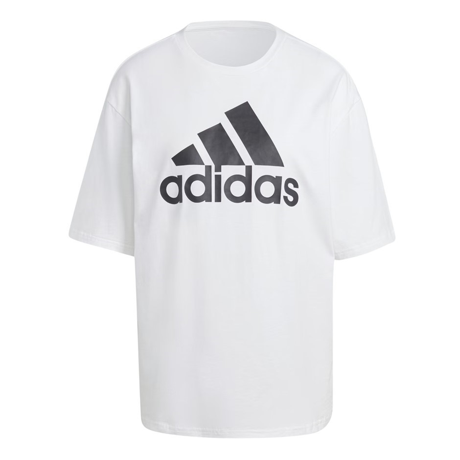 ADIDAS Women's Big Logo (BL) BF Tee, Size AU L, 100% Cotton, White, HR4930.