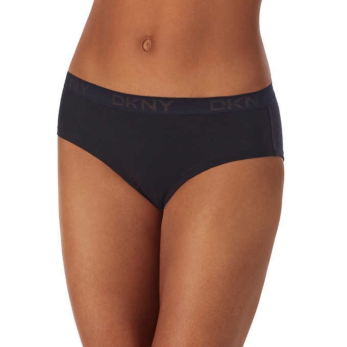 8 x DKNY Women's Hipster Underwear, Size S, 93%Cotton/7%Elastane, Assorted