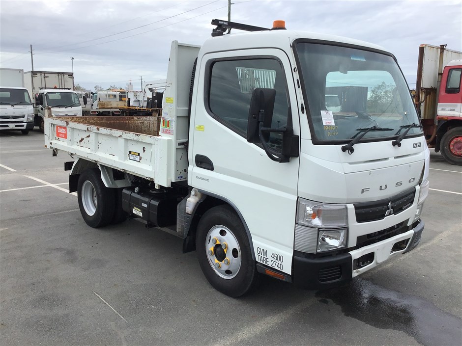 2016 Mitsubishi Canter 515 4x2 Auto Tipper Truck (98,287kms)