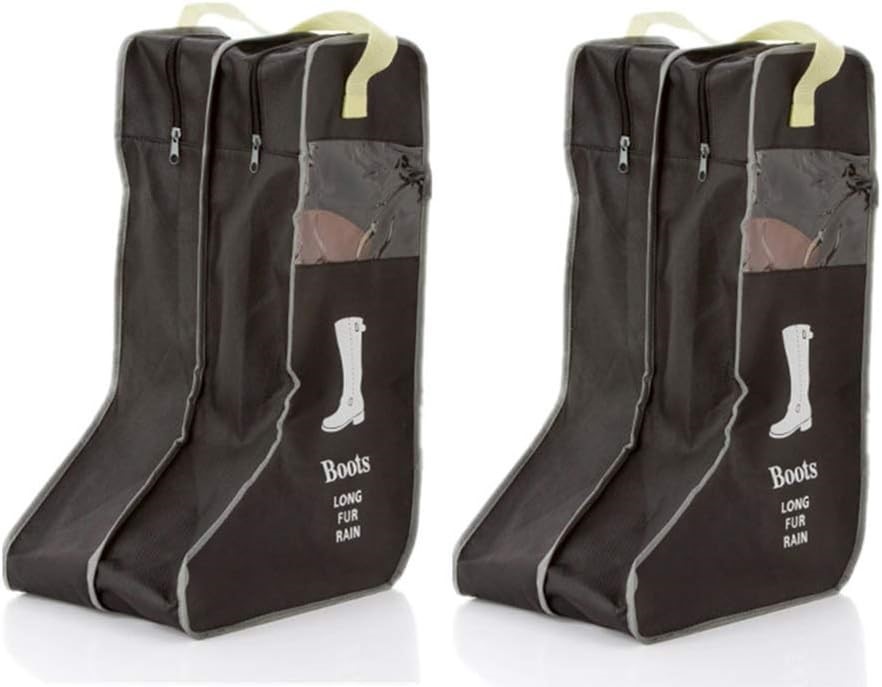 2-Pack CORKWAW Portable Boot Storage Bags, Tall, Black. Buyers Note - Disc
