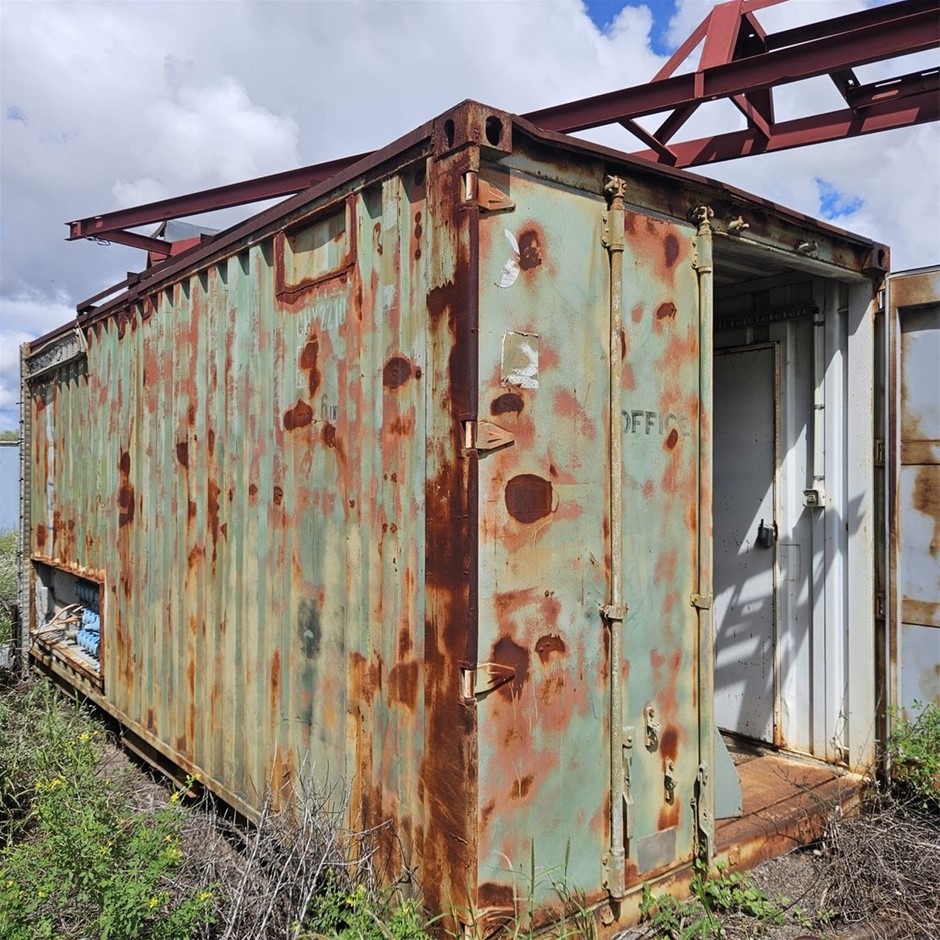 20' Shipping Container with Quarry Switch Boards Auction (0046-7057239 ...