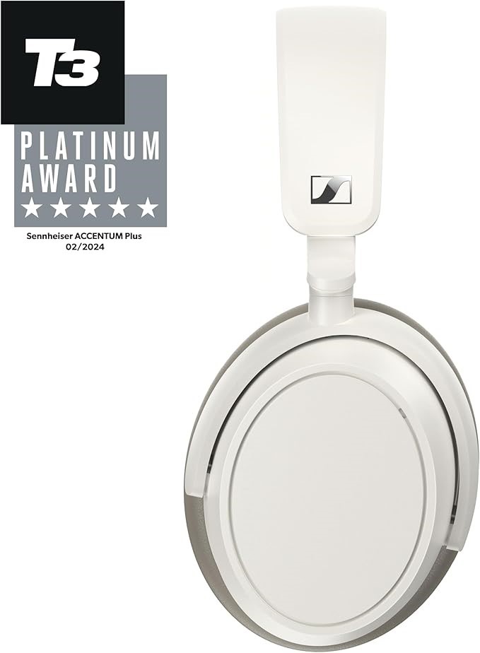 SENNHEISER Accentum Plus Wireless Over-Ear Headphone, White. Buyers Note -
