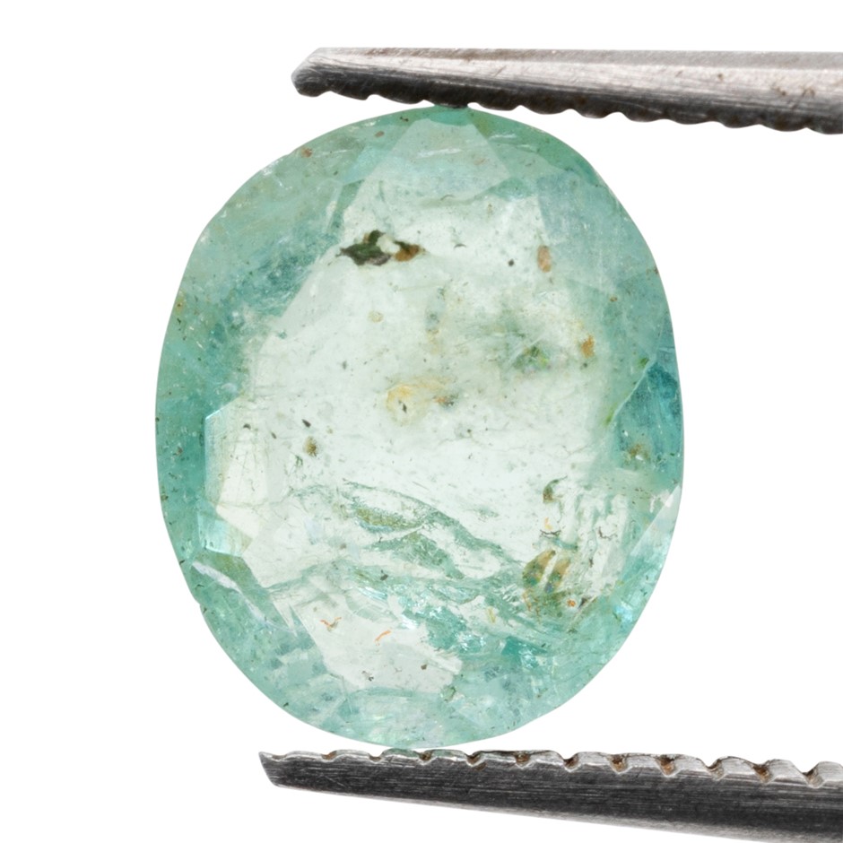 1.27ct Radiant Natural Emerald - Oval Cut