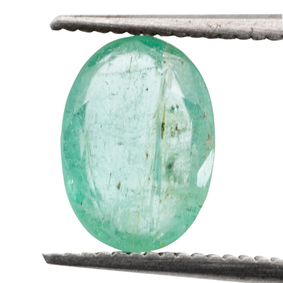 1.02ct Radiant Natural Emerald - Oval Cut