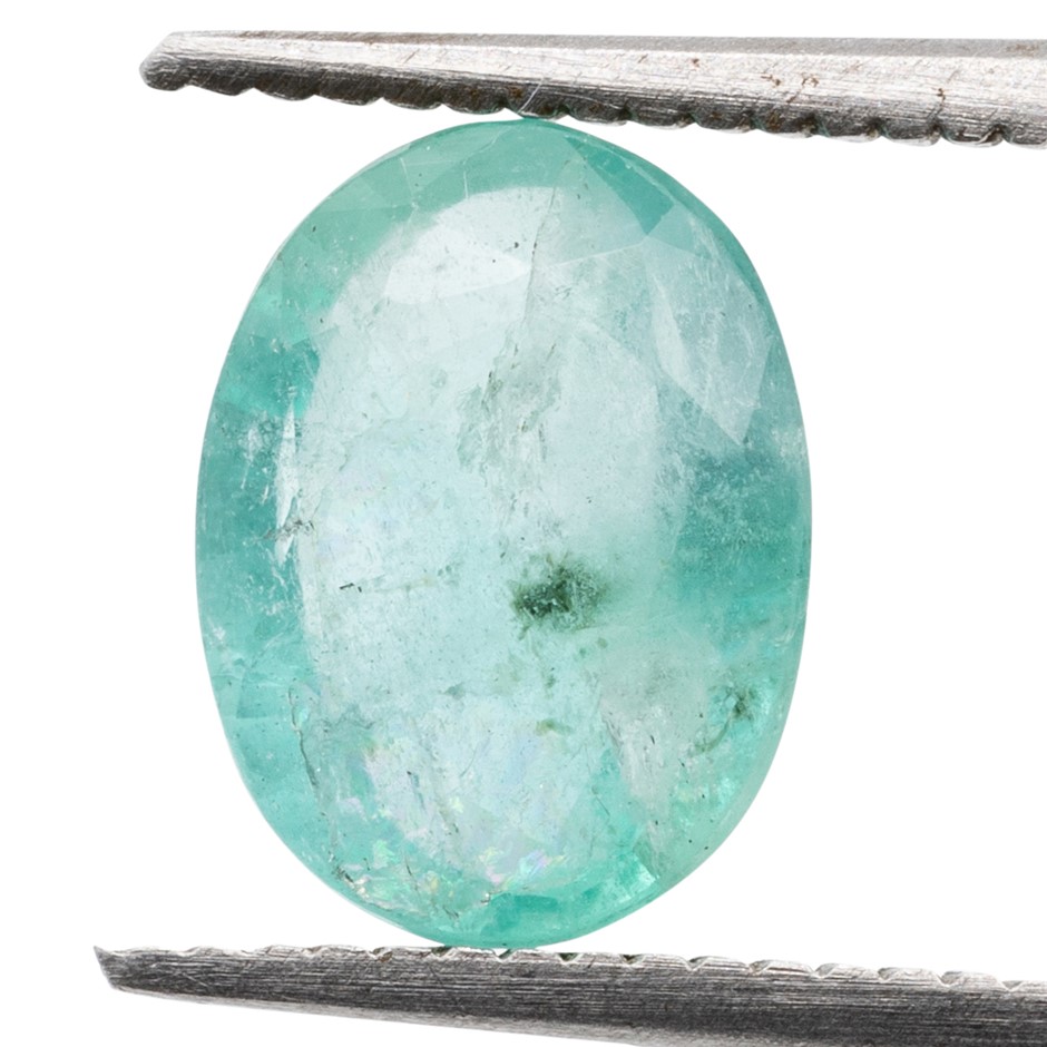 1.16ct Radiant Natural Emerald - Oval Cut