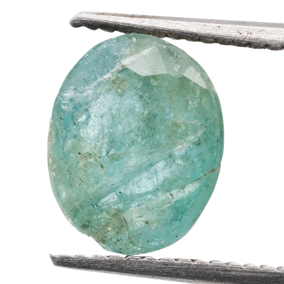 1.16ct Radiant Natural Emerald - Oval Cut