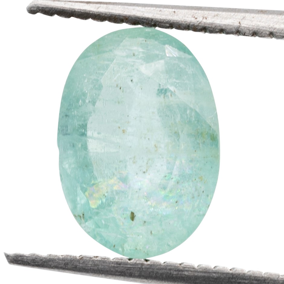 1.54ct Radiant Natural Emerald - Oval Cut
