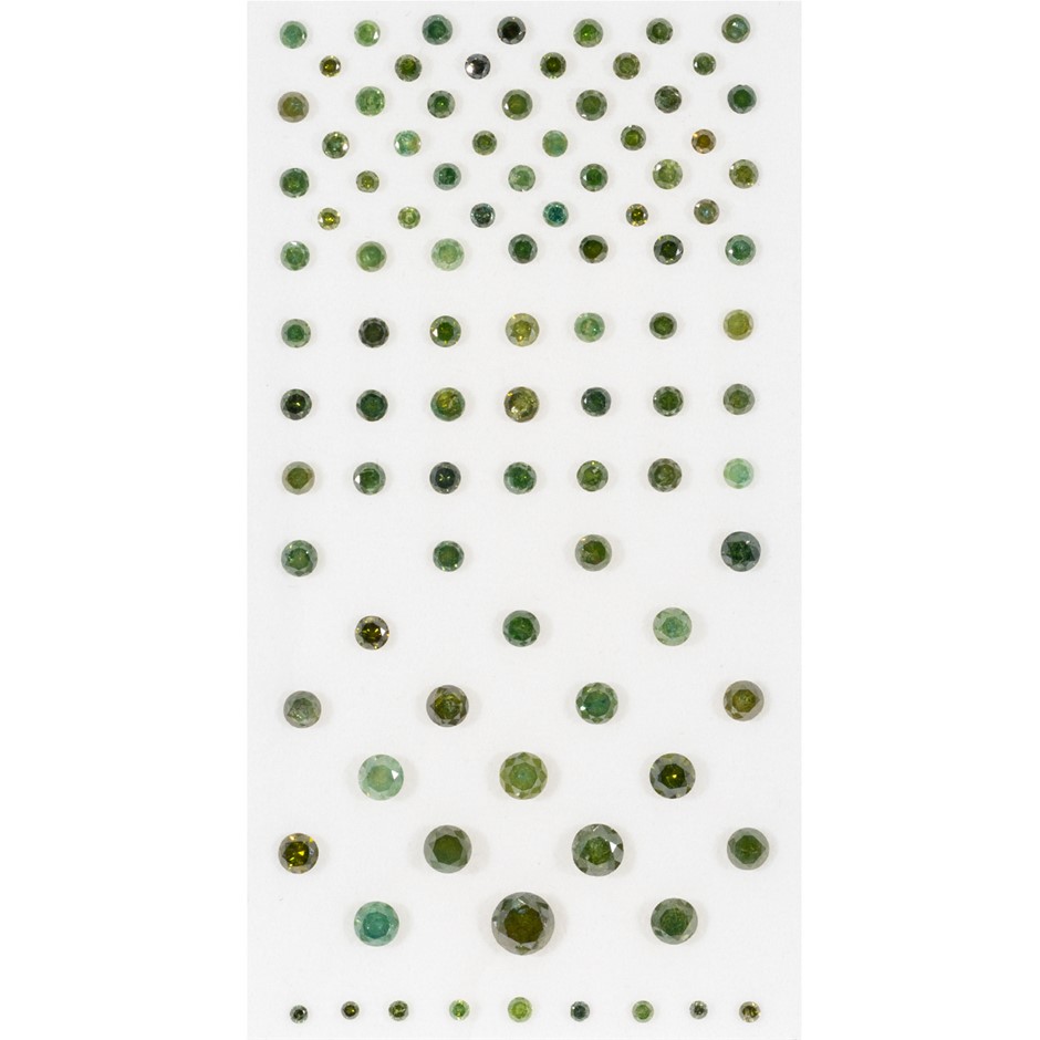 5.00ct TSW Natural Green Diamond Collection - Round Brilliant Cut