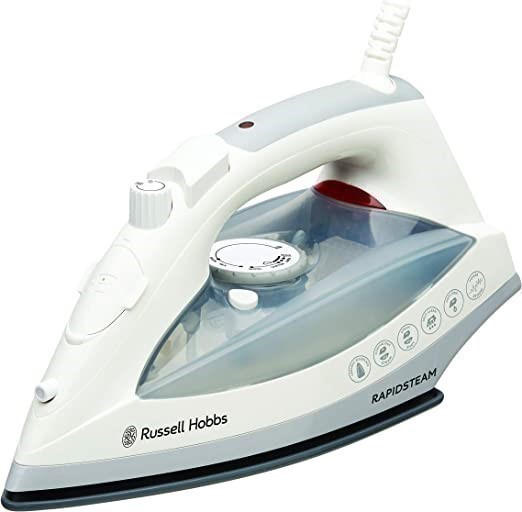 RUSSELL HOBBS Rapid Steam Iron,  280ml Tank, White, Model No.: RHC902.