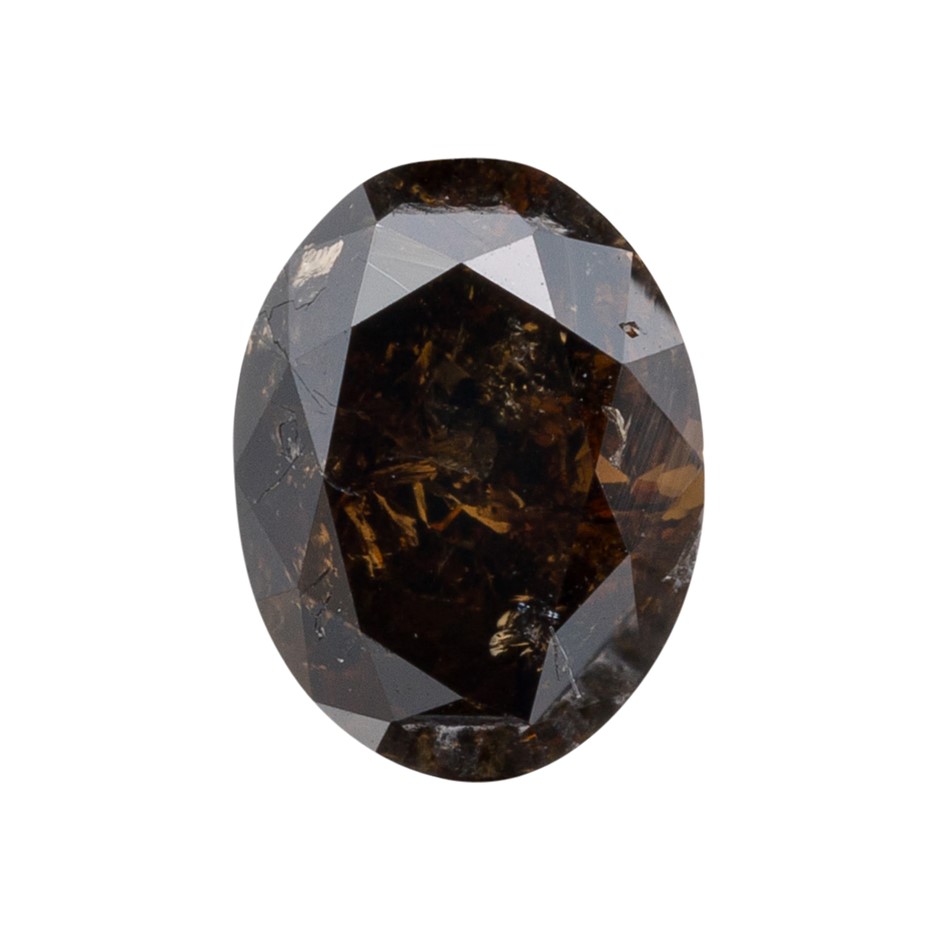 0.33ct Genuine Natural Champagne Diamond - Oval Cut
