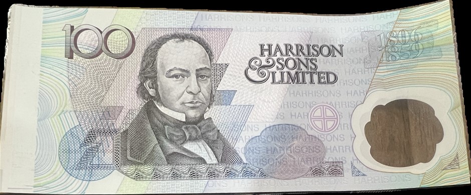 Australia 100 Harrison & Sons Polymer Test Note Specimen Uncirculated ...